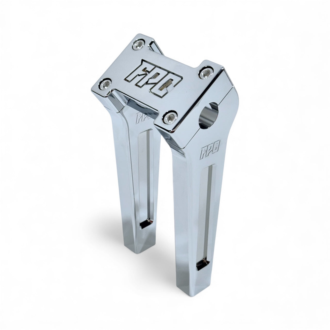 8 Inch Straight Riser - Chrome